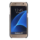 For Galaxy S7 / G930 Oil Wax Texture Leather Back Cover Case with Card Slots (Grey)