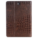 Crocodile Texture Horizontal Flip Leather Case with Holder & Card Slots & Wallet for Galaxy Tab A 9.7 / T550 / T555 / P550 /P555(Brown)