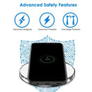 FANTASY Wireless Charger For iPhone 8 / 8 Plus / X & All QI Standard Compatible Devices Galaxy S5 / S4 / Note 4 / 3, etc(Black)