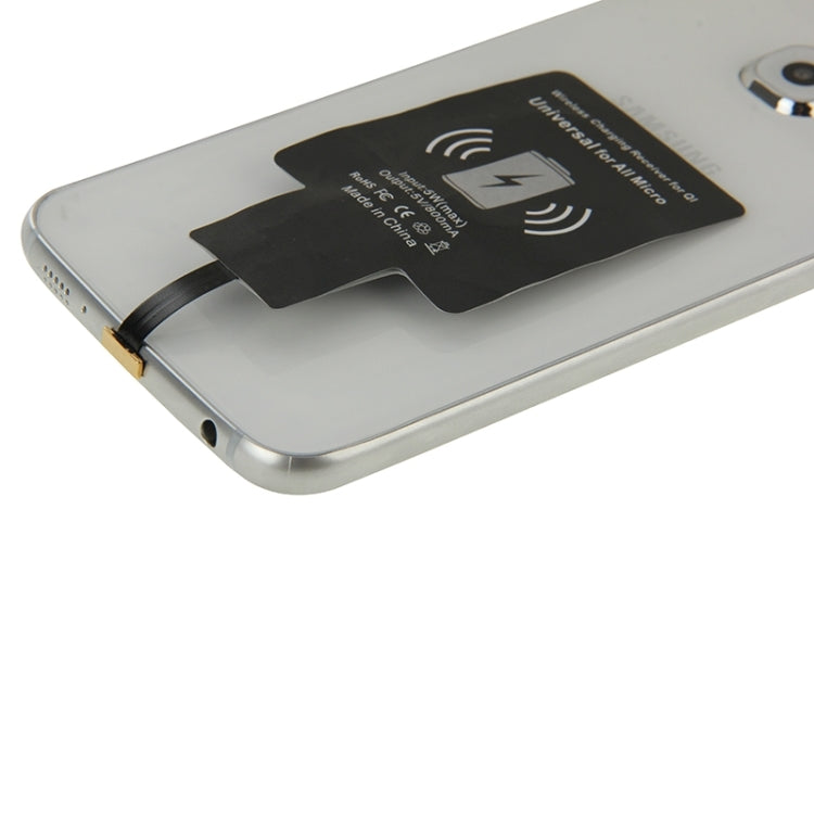 Wireless Charging Receiver For QI, Universal for All Micro(Black)