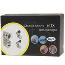 60X Zoom Digital Mobile Phone Microscope Magnifier with Flash Light (White, Purple) & Plastic Case For Samsung Galaxy S5 / G900