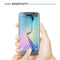 0.3mm 9H Surface Hardness 3D Curved Surface Full Screen Cover Explosion-proof Tempered Glass Film for Galaxy S6 edge(Transparent)
