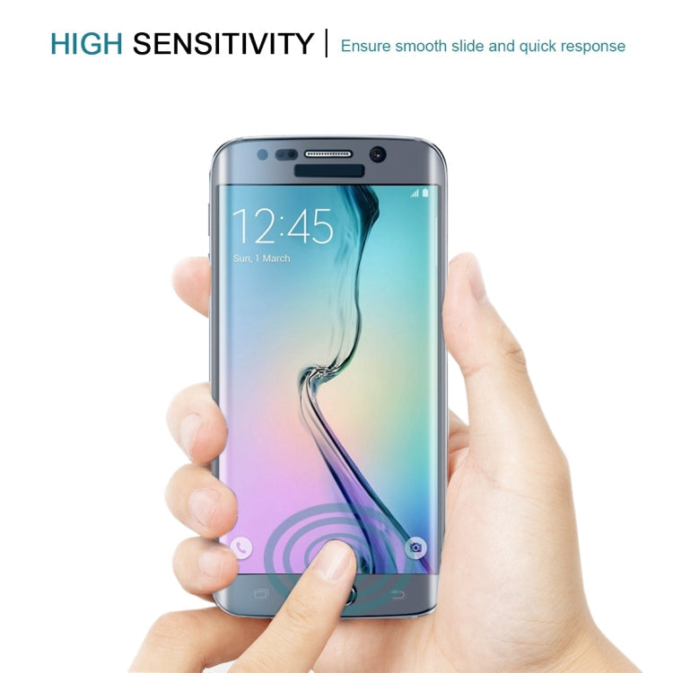 0.3mm 9H Surface Hardness 3D Curved Surface Full Screen Cover Explosion-proof Tempered Glass Film for Galaxy S6 edge(Transparent)