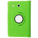 Litchi Texture Horizontal Flip Solid Color Leather Case with 360 Degrees Rotation Holder for Galaxy Tab E 9.6 / T560 / T561(Green)