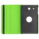 Litchi Texture Horizontal Flip Solid Color Leather Case with 360 Degrees Rotation Holder for Galaxy Tab E 9.6 / T560 / T561(Green)