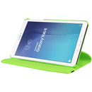 Litchi Texture Horizontal Flip Solid Color Leather Case with 360 Degrees Rotation Holder for Galaxy Tab E 9.6 / T560 / T561(Green)