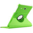 Litchi Texture Horizontal Flip Solid Color Leather Case with 360 Degrees Rotation Holder for Galaxy Tab E 9.6 / T560 / T561(Green)