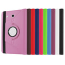 Litchi Texture Horizontal Flip Solid Color Leather Case with 360 Degrees Rotation Holder for Galaxy Tab E 9.6 / T560 / T561(Red)