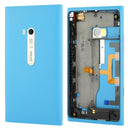 Housing Battery Back Cover With Side Button Flex Cable for Nokia Lumia 900(Blue)