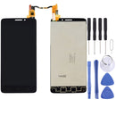 LCD Screen and Digitizer Full Assembly for Alcatel One Touch Idol X / 6040 / 6040A(Black)