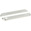 Front Upper Top + Lower Bottom Glass Lens Cover & Adhesive for HTC One / M7(White)