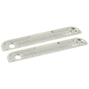 Front Upper Top + Lower Bottom Glass Lens Cover & Adhesive for HTC One / M7(White)