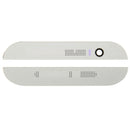 Front Upper Top + Lower Bottom Glass Lens Cover & Adhesive for HTC One M8(Silver)