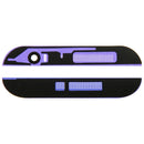 Front Upper Top + Lower Bottom Glass Lens Cover & Adhesive for HTC One M8(Silver)