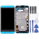 LCD Display + Touch Panel with Frame for HTC One M7 / 801e(Blue)