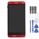 LCD Display + Touch Panel with Frame for HTC One M7 / 801e(Red)