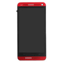 LCD Display + Touch Panel with Frame for HTC One M7 / 801e(Red)