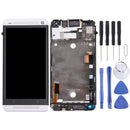 LCD Display + Touch Panel with Frame for HTC One M7 / 801e(Silver)