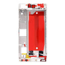 Front Housing Screen Frame Bezel for Huawei Ascend P8(White)