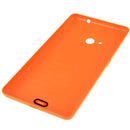 Bright Surface Solid Color Plastic Battery Back Cover for Microsoft Lumia 535(Orange)