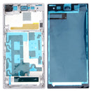 Front Housing LCD Frame Bezel Plate for Sony Xperia Z1 / C6902 / L39h / C6903 / C6906 / C6943(White)