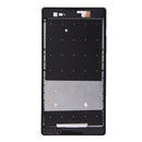 Front Housing with Adhesive Sticker for Sony Xperia T2 Ultra(Black)