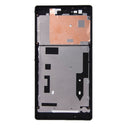 Front Housing with Adhesive Sticker for Sony Xperia T2 Ultra(Black)
