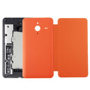 Original Horizontal Flip Leather Case + Plastic Back Cover for Microsoft Lumia 640XL (Orange)