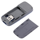 Full Housing Cover (Front Cover + Middle Frame Bezel + Battery Back Cover) for Nokia 1200 / 1208 / 1209(Blue)
