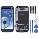 Original LCD Screen and Digitizer Full Assembly with Frame for Samsung Galaxy SIII / i9300(Blue)
