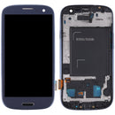 Original LCD Screen and Digitizer Full Assembly with Frame for Samsung Galaxy SIII / i9300(Blue)