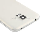 OEM Version LCD Middle Board (Dual Card Version) with Button Cable & Back Cover , for Galaxy S5 / G900(White)