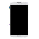Original LCD Display + Touch Panel with Frame for Galaxy Note II / N7105(White)
