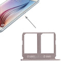 2 SIM Card Tray for Galaxy S6(Gold)