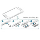 2 SIM Card Tray for Galaxy S6(Silver)