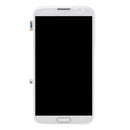 Original LCD Display + Touch Panel with Frame for Galaxy Note II / N7100(White)