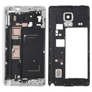 Full Housing Cover (Front Housing LCD Frame Bezel Plate + Middle Frame Bezel ) for Galaxy Note Edge / N915(White)