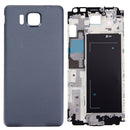 Full Housing Cover (Front Housing LCD Frame Bezel Plate + Battery Back Cover ) for Galaxy Alpha / G850(Black)