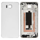 Full Housing Cover (Front Housing LCD Frame Bezel Plate + Middle Frame Bezel Back Plate Housing Camera Lens Panel + Battery Back Cover ) for Galaxy Alpha / G850(White)