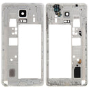 Middle Frame Bezel Back Plate Housing Camera Lens Panel for Galaxy Note 4 / N910F(White)