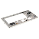 Middle Frame Bezel Back Plate Housing Camera Lens Panel for Galaxy Note 4 / N910F(White)
