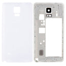 Full Housing Cover (Middle Frame Bezel Back Plate Housing Camera Lens Panel + Battery Back Cover ) for Galaxy Note 4 / N910F(White)