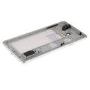 Full Housing Cover (Middle Frame Bezel Back Plate Housing Camera Lens Panel + Battery Back Cover ) for Galaxy Note 4 / N910F(White)