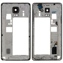 Middle Frame Bezel Back Plate Housing Camera Lens Panel with Speaker Ringer Buzzer and Earphone Hole for Galaxy Note 4 / N910V(Black)