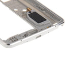 Middle Frame Bezel Back Plate Housing Camera Lens Panel with Speaker Ringer Buzzer and Earphone Hole for Galaxy Note 4 / N910V(White)
