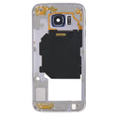 Back Plate Housing Camera Lens Panel with Side Keys and Speaker Ringer Buzzer for Galaxy S6 / G920F(Grey)