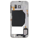 Back Plate Housing Camera Lens Panel with Side Keys and Speaker Ringer Buzzer for Galaxy S6 / G920F(White)