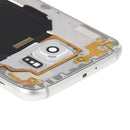 Back Plate Housing Camera Lens Panel with Side Keys and Speaker Ringer Buzzer for Galaxy S6 / G920F(White)