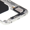Back Plate Housing Camera Lens Panel with Side Keys and Speaker Ringer Buzzer for Galaxy S6 / G920F(White)