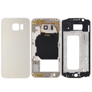 Full Housing Cover (Front Housing LCD Frame Bezel Plate + Back Plate Housing Camera Lens Panel + Battery Back Cover ) for Galaxy S6 / G920F(Gold)